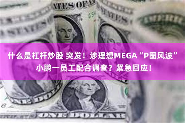 什么是杠杆炒股 突发！涉理想MEGA“P图风波” 小鹏一员工配合调查？紧急回应！