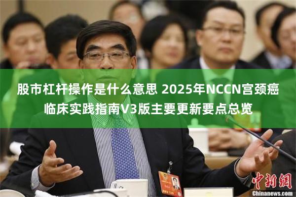 股市杠杆操作是什么意思 2025年NCCN宫颈癌临床实践指南V3版主要更新要点总览